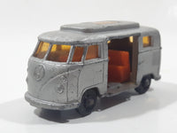 Vintage Lesney Matchbox Series No. 34 Volkswagen Camper Van Grey Die Cast Toy Car Vehicle