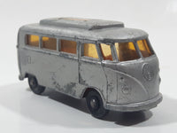 Vintage Lesney Matchbox Series No. 34 Volkswagen Camper Van Grey Die Cast Toy Car Vehicle