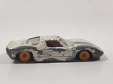 Vintage 1965 Lesney Matchbox Series No. 41 Ford G.T. White Die Cast Toy Race Car Vehicle