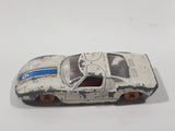Vintage 1965 Lesney Matchbox Series No. 41 Ford G.T. White Die Cast Toy Race Car Vehicle