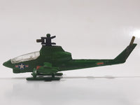 Mighty Wings 4402 Huey Cobra Helicopter United States Army Green Die Cast Toy Aircraft Made in Hong Kong