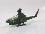 Mighty Wings 4402 Huey Cobra Helicopter United States Army Green Die Cast Toy Aircraft Made in Hong Kong