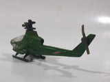 Mighty Wings 4402 Huey Cobra Helicopter United States Army Green Die Cast Toy Aircraft Made in Hong Kong