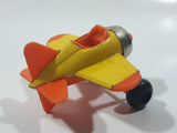 Vintage Buddy L Sky Racer Single Propeller One-Seater Airplane Yellow and Orange Die Cast Toy Aircraft Made in Japan