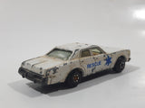 1980s Yatming Dodge Monaco White Rescue Die Cast Toy Car Emergency Vehicle