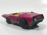 Vintage 1973 Lesney Matchbox Rolamatics No. 39 Clipper Magenta Dark Pink Die Cast Toy Car Vehicle