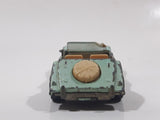 Vintage 1980s Majorette No. 261 Morgan Hard Top Convertible Chrome Light Blue 1/50 Scale Die Cast Toy Car Vehicle Made in France