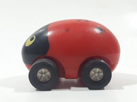 Vintage Tonka Lady Bug Red Plastic Die Cast Toy Car Vehicle Made in Hong Kong