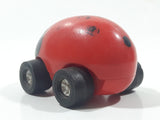 Vintage Tonka Lady Bug Red Plastic Die Cast Toy Car Vehicle Made in Hong Kong