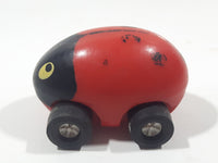 Vintage Tonka Lady Bug Red Plastic Die Cast Toy Car Vehicle Made in Hong Kong