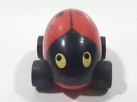 Vintage Tonka Lady Bug Red Plastic Die Cast Toy Car Vehicle Made in Hong Kong