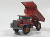 Vintage 1968 Lesney Matchbox Series No. 28 Mack Dump Truck Orange Die Cast Toy Car Vehicle