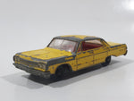 Vintage 1965 Lesney Matchbox Series No. 20 Chevrolet Impala Taxi Cab Yellow Die Cast Toy Car Vehicle