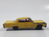 Vintage 1965 Lesney Matchbox Series No. 20 Chevrolet Impala Taxi Cab Yellow Die Cast Toy Car Vehicle