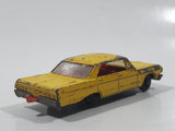 Vintage 1965 Lesney Matchbox Series No. 20 Chevrolet Impala Taxi Cab Yellow Die Cast Toy Car Vehicle