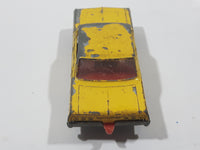 Vintage 1965 Lesney Matchbox Series No. 20 Chevrolet Impala Taxi Cab Yellow Die Cast Toy Car Vehicle