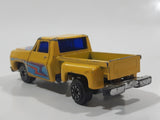 Vintage Soma Super Wheels 1973-80 Chevy Stepside Pickup Truck Yellow Die Cast Toy Car Vehicle Made in Hong Kong