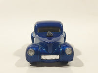 2009 Hot Wheels Custom 41 Willys Coupe Metalflake Blue Die Cast Toy Classic Car Vehicle