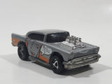 1998 Hot Wheels Artistic License '57 Chevy Grey Die Cast Toy Muscle Car Vehicle
