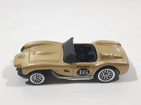 1998 Hot Wheels Ferrari 250 Metallic Gold Die Cast Toy Car Vehicle