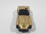 1998 Hot Wheels Ferrari 250 Metallic Gold Die Cast Toy Car Vehicle