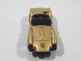 1998 Hot Wheels Ferrari 250 Metallic Gold Die Cast Toy Car Vehicle