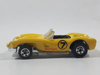 1991 Hot Wheels Ferrari 250 Yellow Die Cast Toy Car Vehicle