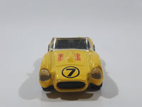 1995 Hot Wheels Ferrari 250 Yellow Die Cast Toy Car Vehicle