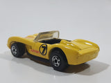 1995 Hot Wheels Ferrari 250 Yellow Die Cast Toy Car Vehicle