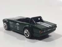 2009 Hot Wheels New Models Triumph TR6 Dark Green Die Cast Toy Car Vehicle