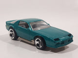 1998 Hot Wheels Camaro Z28 Metalflake Aqua Green Die Cast Toy Car Vehicle