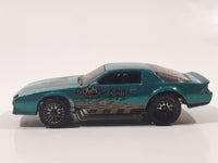 1999 Hot Wheels Camaro Z28 Metalflake Aqua Green Die Cast Toy Car Vehicle