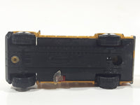 2001 Matchbox City Dudes School Bus "Burton Hill Elementary" Buffalos Yellow Die Cast Toy Car Vehicle with Opening Door