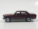 1994 Hot Wheels Mercedes 380 SEL Metalflake Dark Red Die Cast Toy Luxury Car Vehicle