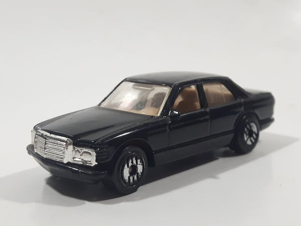 1990 Hot Wheels Park 'n Plates Mercedes 380 SEL Black Die Cast Toy Luxury Car Vehicle