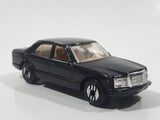 1990 Hot Wheels Park 'n Plates Mercedes 380 SEL Black Die Cast Toy Luxury Car Vehicle