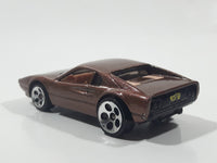 1998 Hot Wheels Racebait 308 Ferrari Metalflake Brown Die Cast Toy Car Vehicle