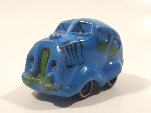 Vintage LJN Toys Hallmark Cards Blue Blob Blue Die Cast Toy Car Vehicle Made in Hong Kong