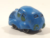 Vintage LJN Toys Hallmark Cards Blue Blob Blue Die Cast Toy Car Vehicle Made in Hong Kong