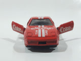 1988 Hartoy Coca Cola Coke Soda Pop Chevrolet Corvette Red Team Turbo Die Cast Toy Car Vehicle with Opening Doors