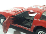 1988 Hartoy Coca Cola Coke Soda Pop Chevrolet Corvette Red Team Turbo Die Cast Toy Car Vehicle with Opening Doors