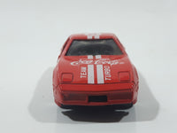 1988 Hartoy Coca Cola Coke Soda Pop Chevrolet Corvette Red Team Turbo Die Cast Toy Car Vehicle with Opening Doors