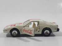 1988 Hartoy Coca Cola Coke Pontiac Firebird White #2 Die Cast Toy Car Vehicle with Opening Doors