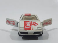 1988 Hartoy Coca Cola Coke Pontiac Firebird White #2 Die Cast Toy Car Vehicle with Opening Doors