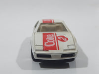 1988 Hartoy Coca Cola Coke Pontiac Firebird White #2 Die Cast Toy Car Vehicle with Opening Doors