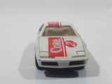 1988 Hartoy Coca Cola Coke Pontiac Firebird White #2 Die Cast Toy Car Vehicle with Opening Doors