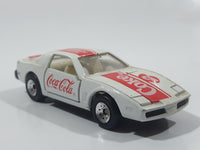 1988 Hartoy Coca Cola Coke Pontiac Firebird White #2 Die Cast Toy Car Vehicle with Opening Doors