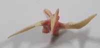 Orange and Tan Teradactyl 1 5/8" Tall Dinosaur Toy Figure