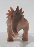 Brown Styracosaurus 3 1/8" Long Dinosaur Toy Figure