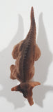 Brown Styracosaurus 3 1/8" Long Dinosaur Toy Figure